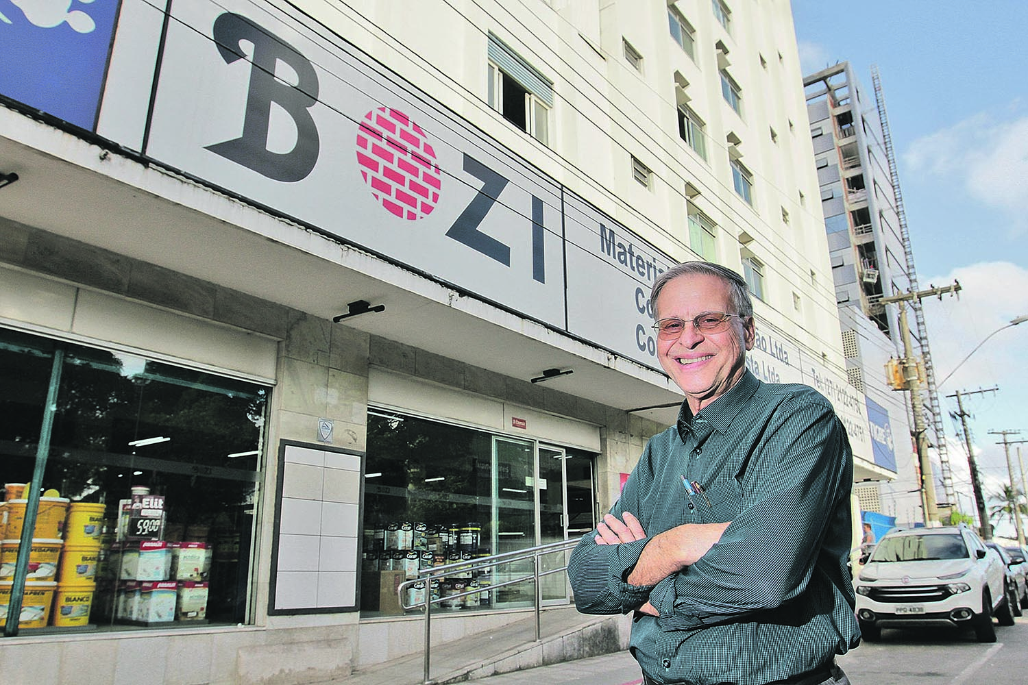 Ilson Xavier Bozi, sócio do Material de Construção Bozi, que está há 53 anos no mercado (Foto: Beto Morais)