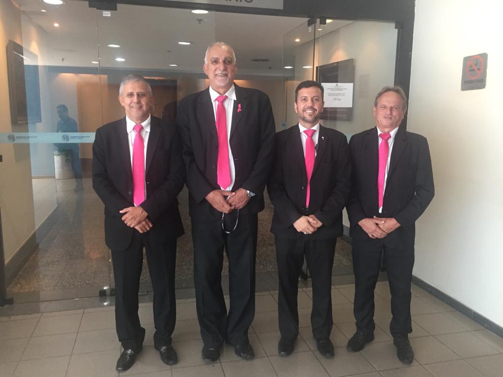 Os seguranças Romar, Zezito, Welligton e Quintino (Foto: Zezito Maio)