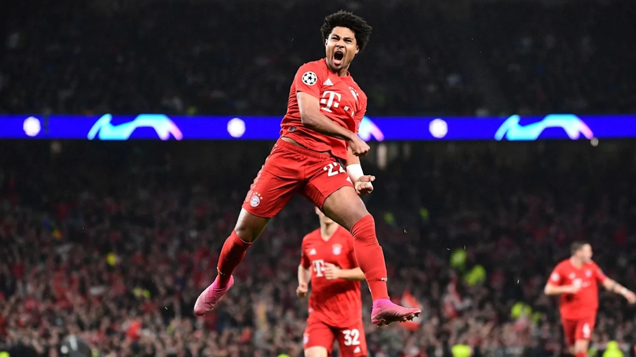 Serge Gnabry foi o autor de quatro gols na goleada por 7 a 2 (Foto: Bayern de Munique)
