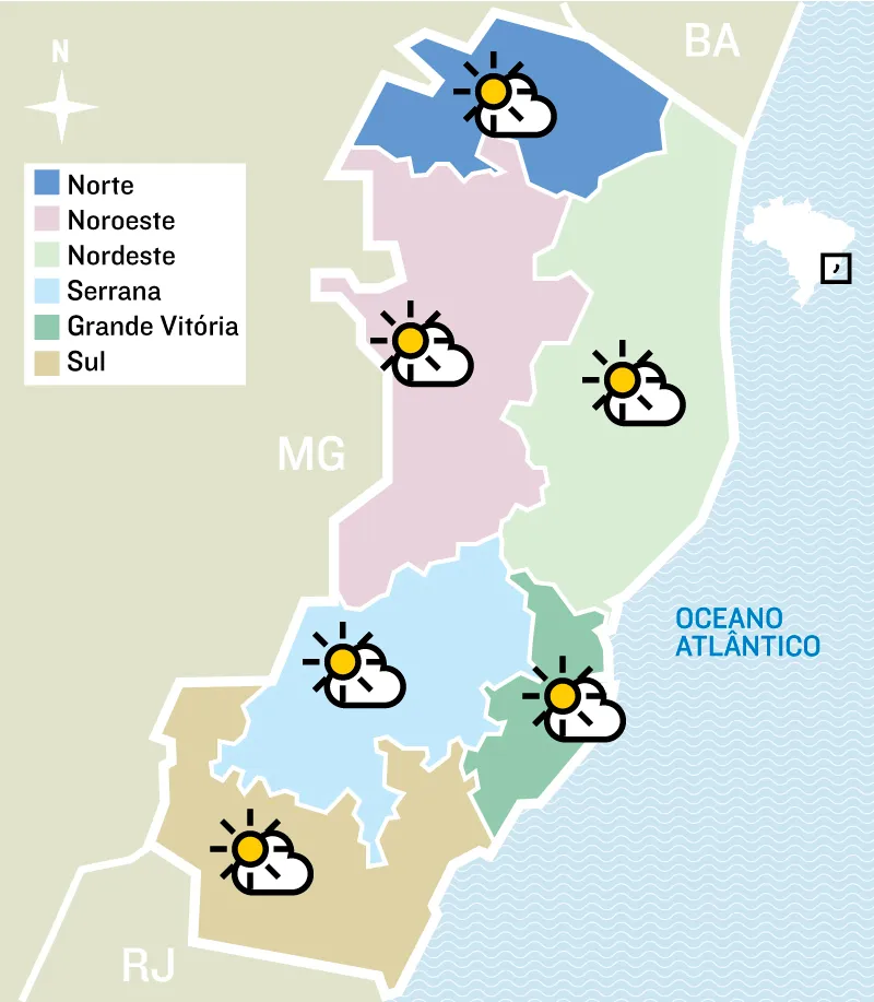 Imagem ilustrativa da imagem Confira a previsão do tempo para esta quarta-feira