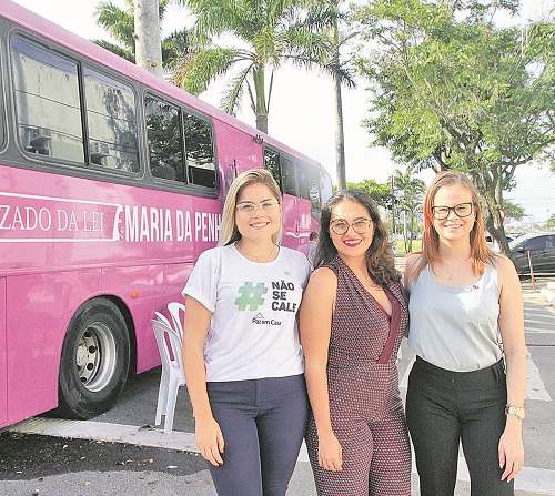 Advogadas voluntárias Júlia Cade, Julianna Rosas e Juliana Barolo (Foto: Dayana Souza/AT)