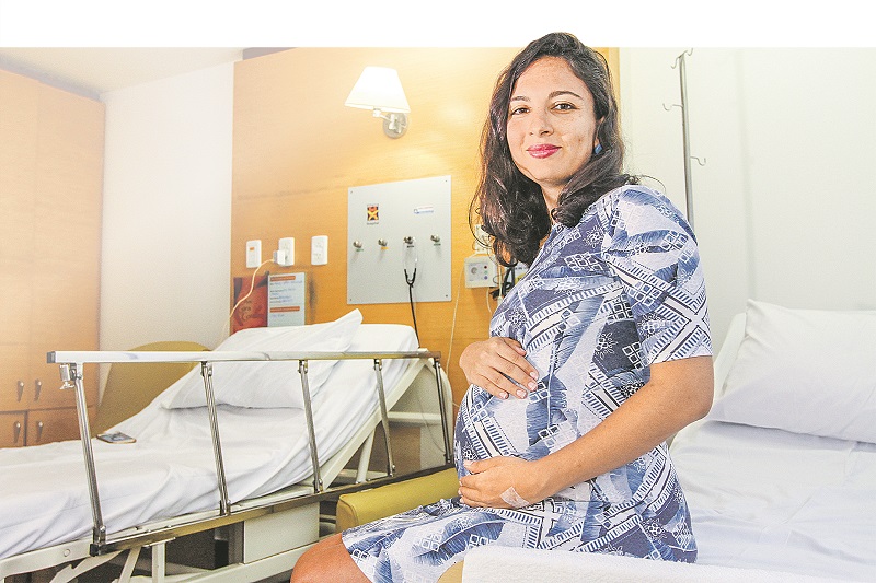 Ana Heloisa Carvalho descobriu, durante exames de rotina, que os bebês tinham Síndrome da Transfusão Feto-Fetal. (Foto: Beto Morais/AT)