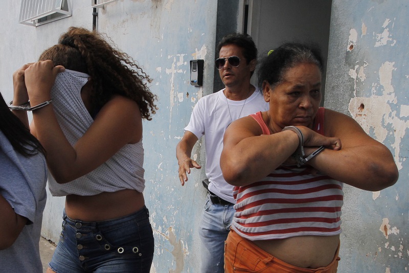 Leandra e Eva foram presas (Foto: Fábio Nunes/ AT/ 08/11/19)