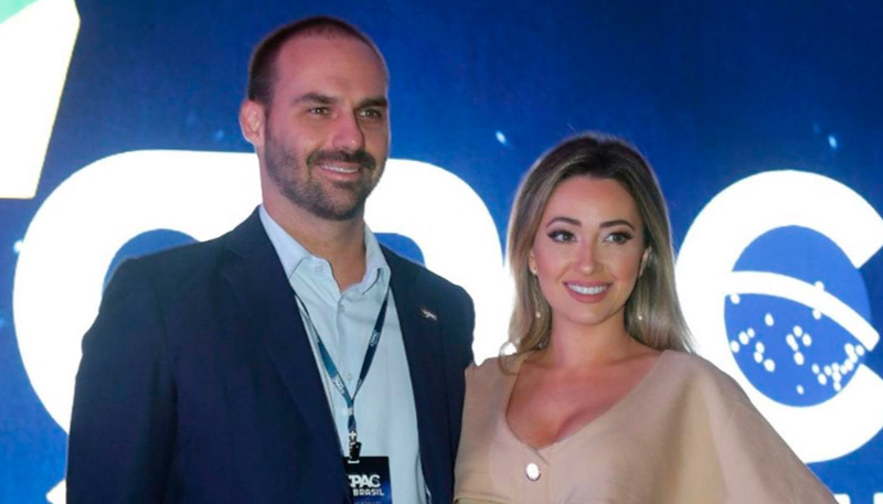 Eduardo Bolsonaro e Heloísa Wolf (Foto: Reprodução / Instagram)