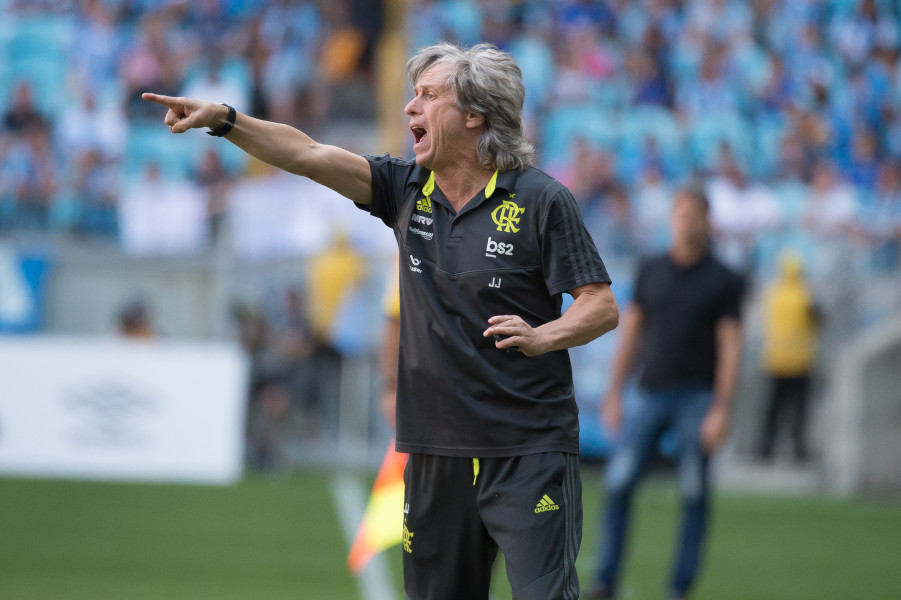 Jorge Jesus afirmou que ter profissionais de outros países é uma tendência da globalização (Foto: Alexandre Vidal/ Fla Imagem/ Divulgação)