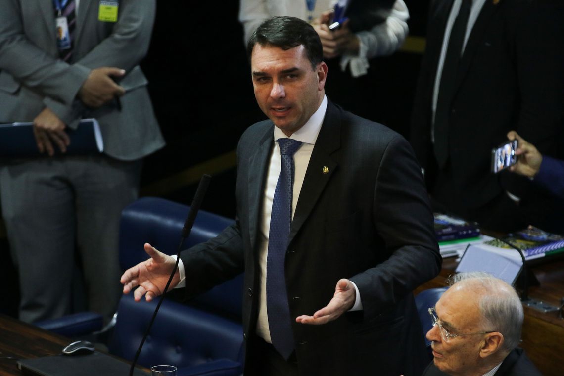Senador Flávio Bolsonaro (Foto: Fabio Rodrigues Pozzebom/Agência Brasil)