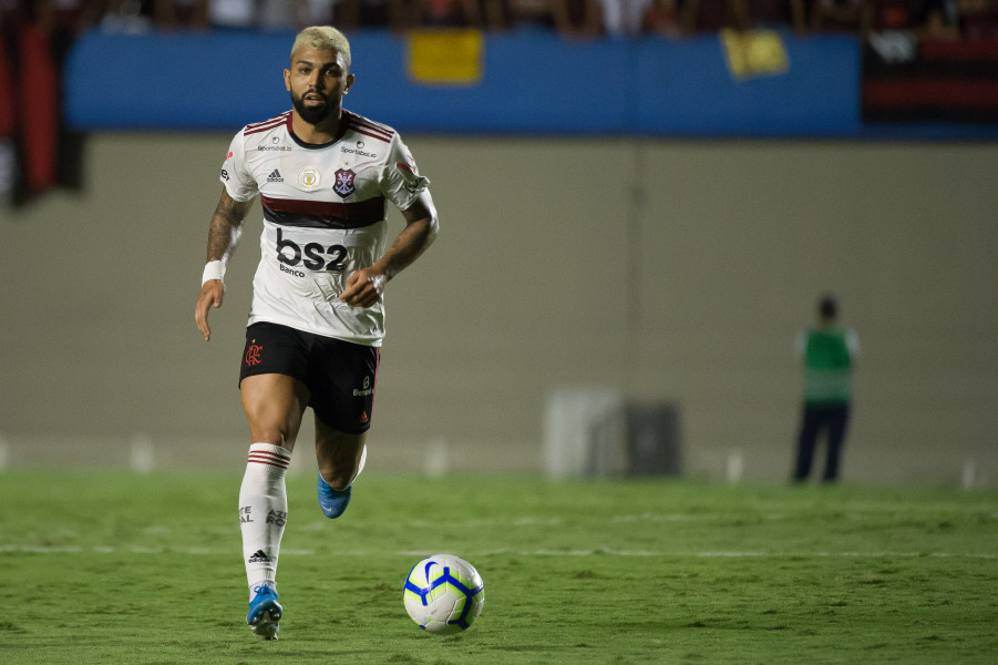 Gabriel durante partida entre Flamengo e Goiás (Foto: Alexandre Vidal/ Fla Imagem/ Divulgação)