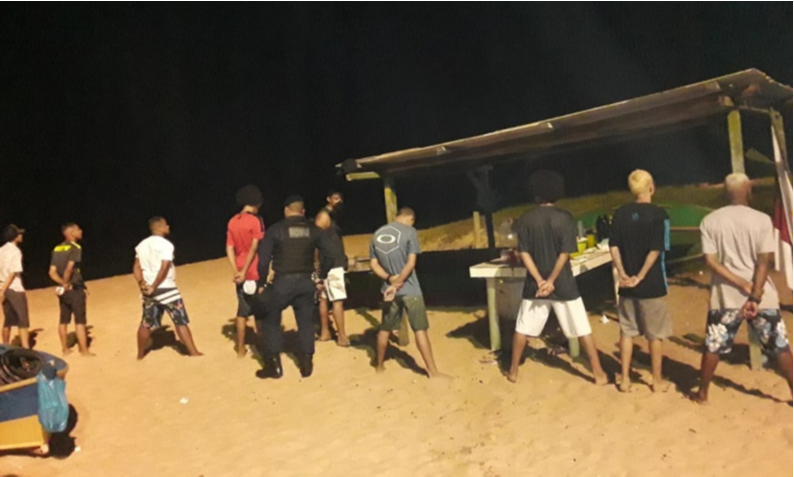 Festa era realizada na orla da praia de Itaparica. (Foto: Guarda Municipal de Vila Velha )
