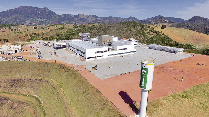 Hospital da Unimed em Cachoeiro, onde estão sendo investidos R$ 72 milhões: previsão de 170 vagas de emprego (Foto: Marcelo Garruth)