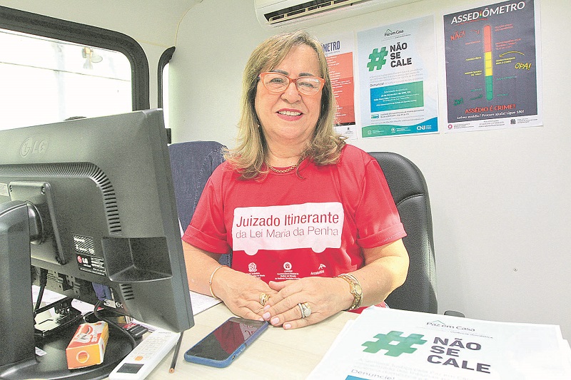 Juíza Hermínia Azoury: medida dá resposta à vítima em situação de risco. (Foto: Dayana Souza/AT)