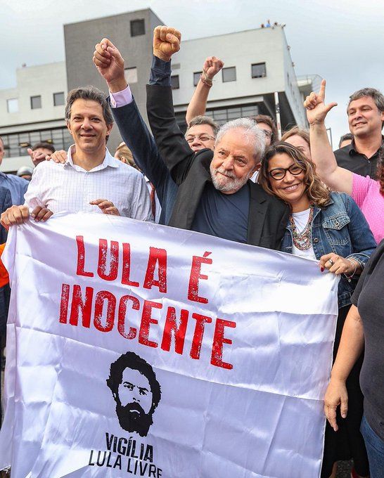 O ex-presidente Lula deixou a prisão na sexta-feira (8) após um 1 ano e 7 meses. (Foto: Ricardo Stuckert)