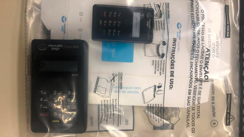 Máquina de cartão foi apreendida pela polícia (Foto: Divulgação)