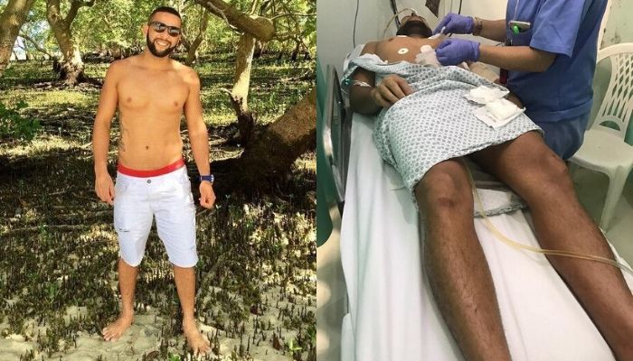 Marcelo Macedo escapou por pouco da morte (Foto: Reprodução)
