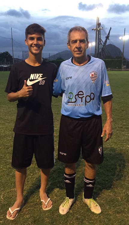 Yuri de Oliveira e o pai, Júlio Maria de Oliveira (Foto: Reprodução/Arquivo Pessoal)