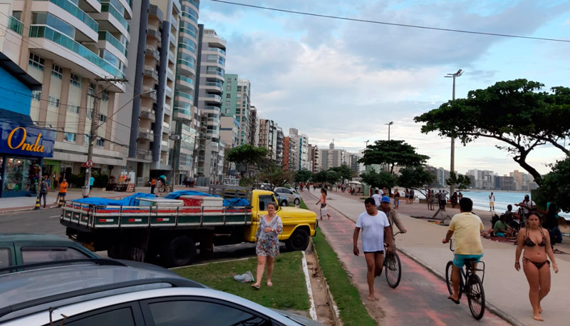 Região da Praia do Morro, em Guarapari (Foto: Roberta Bourguignon / AT)
