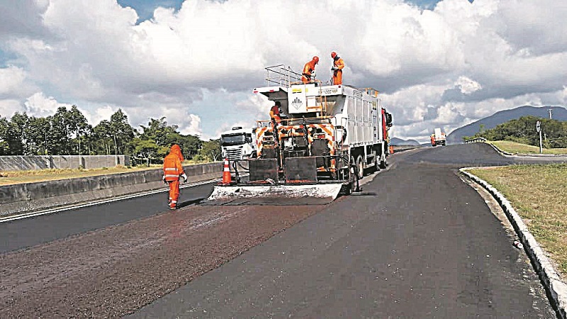 Microrrevestimento asfáltico (Foto: Mosaico Comunicação)
