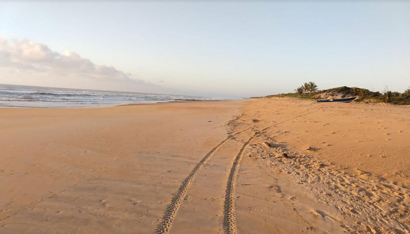 Praias foram vistoriadas na manhã desta terça-feira (Foto: Divulgação / Prefeitura de Conceição da Barra)