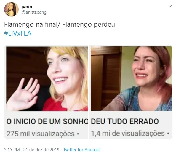 Imagem ilustrativa da imagem Memes tomam conta da internet após derrota do Flamengo