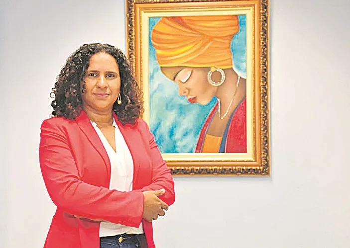 A vice-governadora do Estado, Jaqueline Moraes, de 44 anos