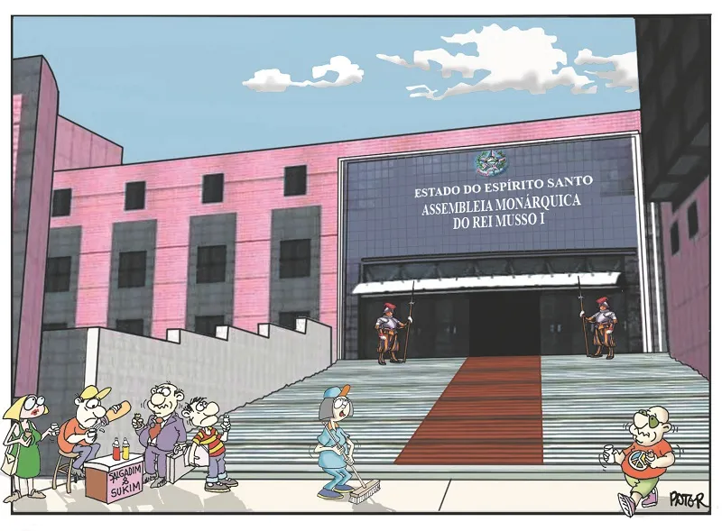 Imagem ilustrativa da imagem Reeleição de Erick Musso na Assembleia é o tema da Charge do Dia