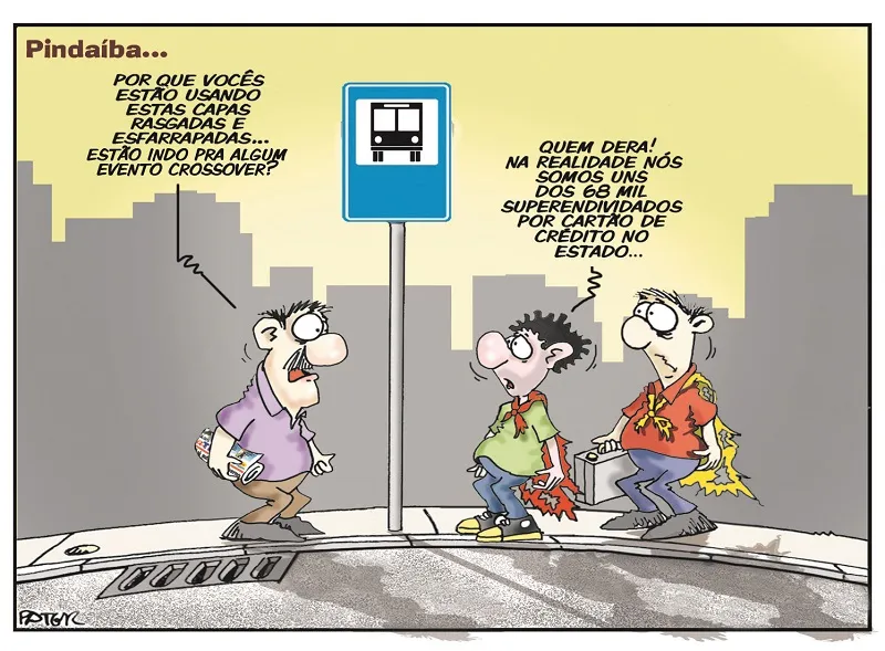 Imagem ilustrativa da imagem Dívida de cartão de crédito é o assunto da Charge do Dia