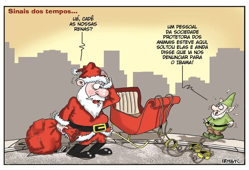Imagem ilustrativa da imagem Papai Noel na Charge do Dia