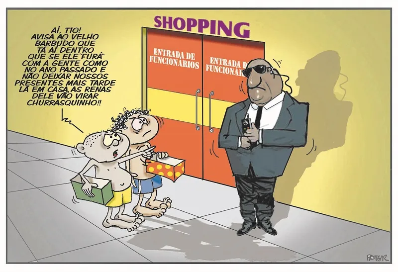 Imagem ilustrativa da imagem Renas ameaçadas na Charge do Dia