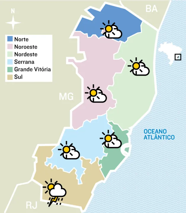 Imagem ilustrativa da imagem Confira a previsão do tempo para esta quarta-feira