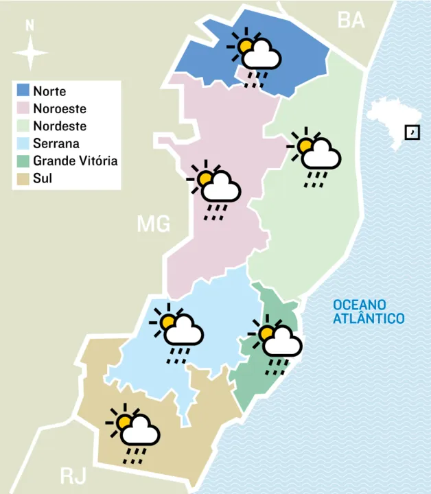 Imagem ilustrativa da imagem Sexta-feira santa com chuva e tempo fechado: confira a previsão
