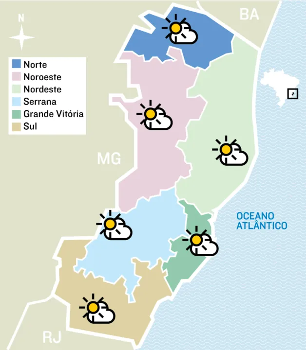 Imagem ilustrativa da imagem Confira a previsão do tempo para este domingo