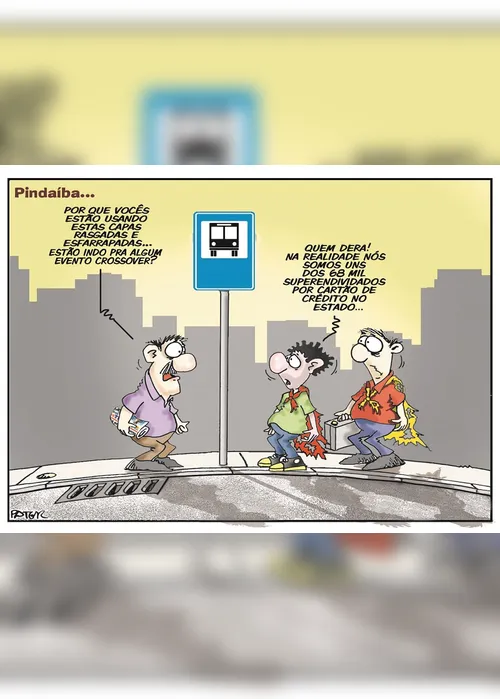 Imagem ilustrativa da imagem Dívida de cartão de crédito é o assunto da Charge do Dia