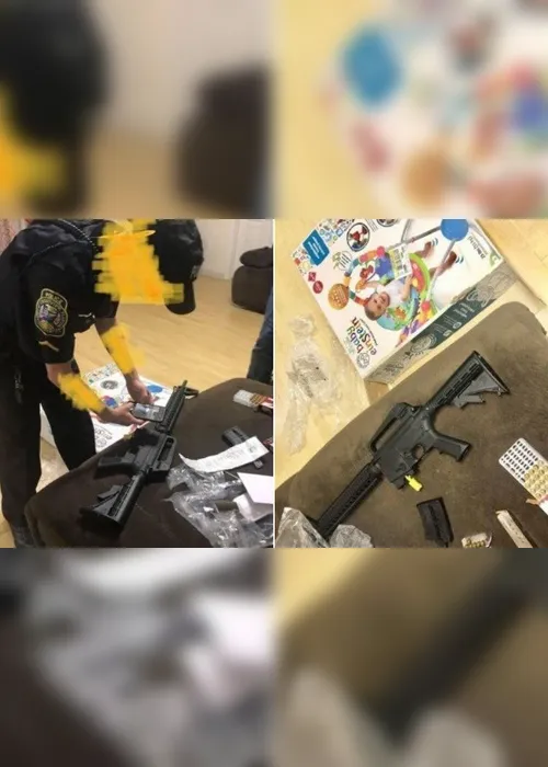 Imagem ilustrativa da imagem Mulher compra cadeira de balanço para bebê e recebe rifle com munição