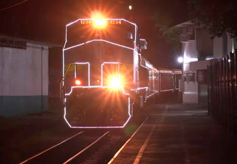 Trem de passageiros terá iluminação especial