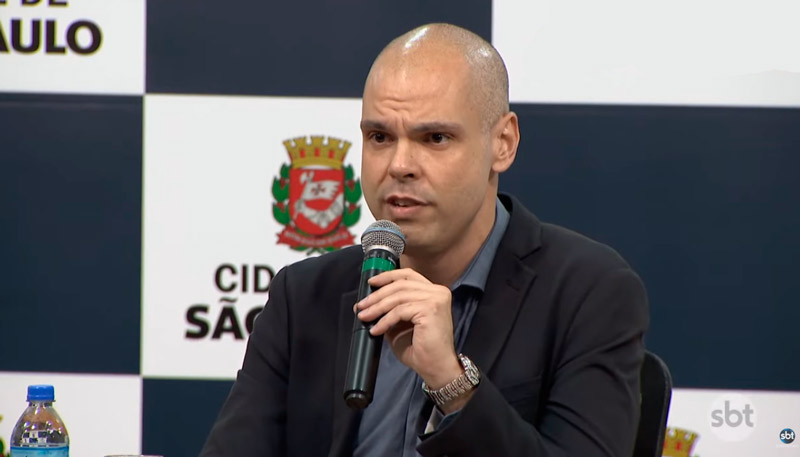Bruno Covas, prefeito de São Paulo (Foto: Reprodução / SBT)