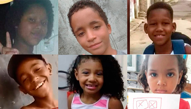 Jenifer, Kauan, Kauã, Kauê, Ágatha e Kethellen (Foto: Acervo Pessoal)