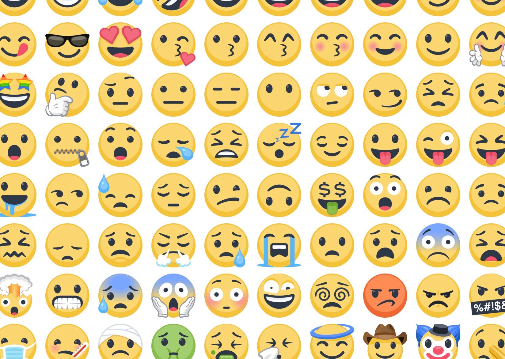 Emojis diversos utilizados nas redes sociais (Foto: Divulgação)