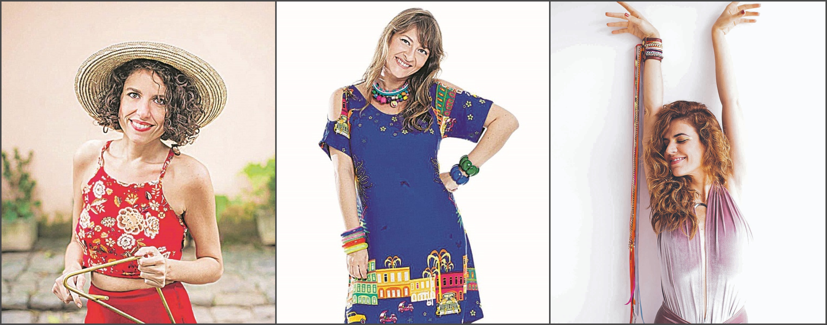 Tâmara Terra, Janayna e Mariana Aydar (Foto: Divulgação)