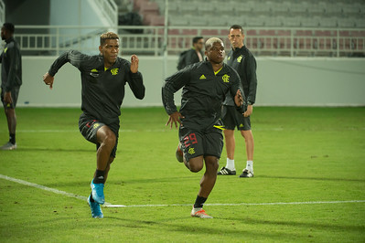 Treino do Flamengo no Catar (Foto: Alexandre Vidal/ Fla Imagem/ Divulgação)