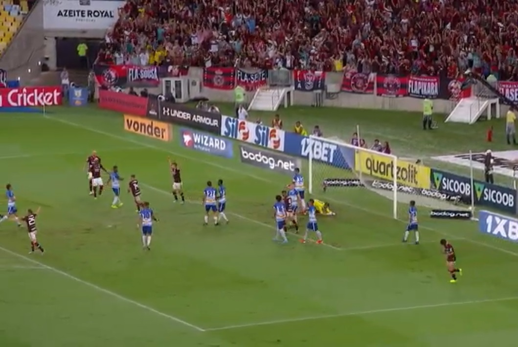 O Avaí perdeu para o Flamengo na última rodada (Foto: Reprodução/ SporTV/ Premiere)