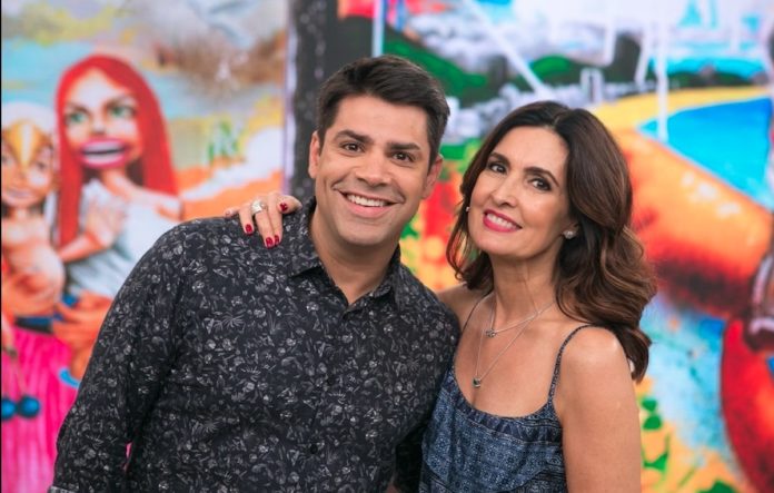 Lair Rennó e Fátima Bernardes (Foto: Divulgação / TV Globo)