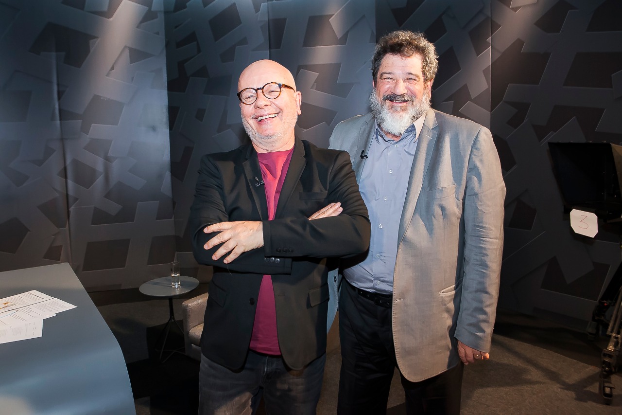 Marcelo Tas e Mário Sérgio Cortella (Foto: Divulgação / TV Cultura)
