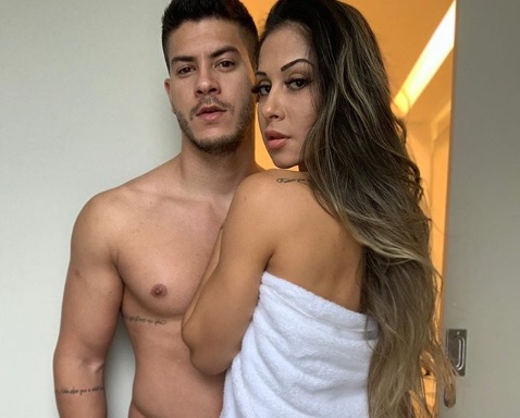 Mayra Cardi com o marido Arthur Aguiar. (Foto: Reprodução Instagram)