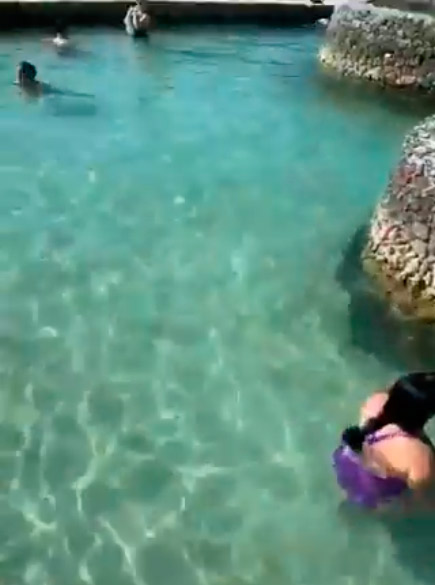 Mulher desconhecida foi chamada de "peixe-boi" (Foto: Reprodução / Redes Sociais)