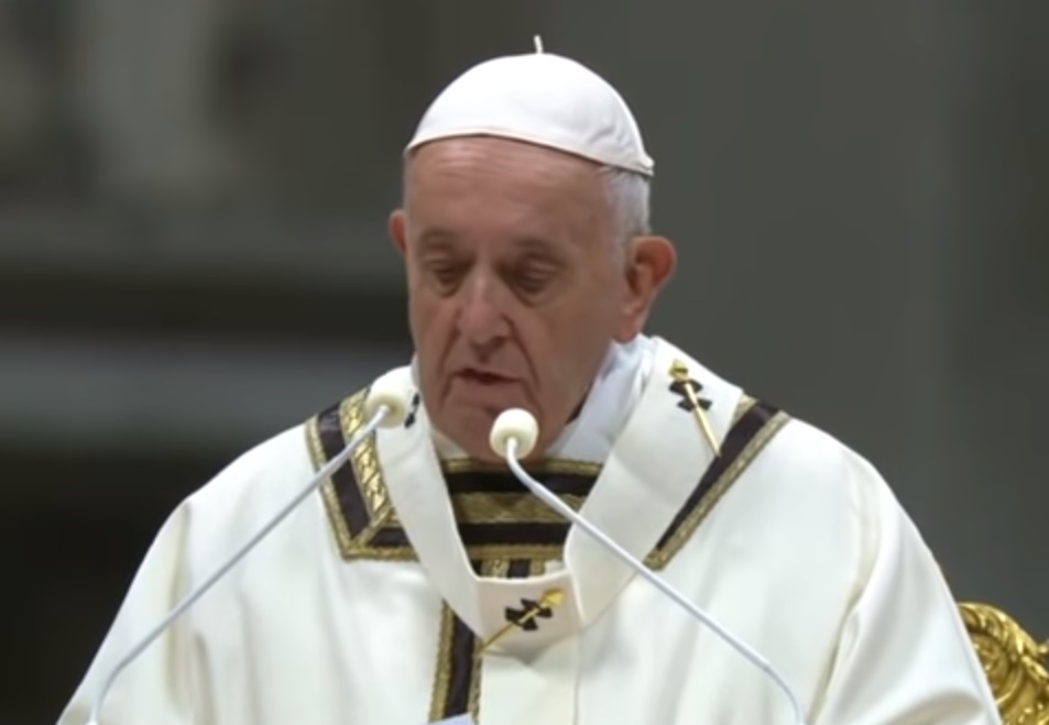 Homilia do Papa Francisco na missa da noite de Natal. (Foto: Reprodução/Vaticannews)