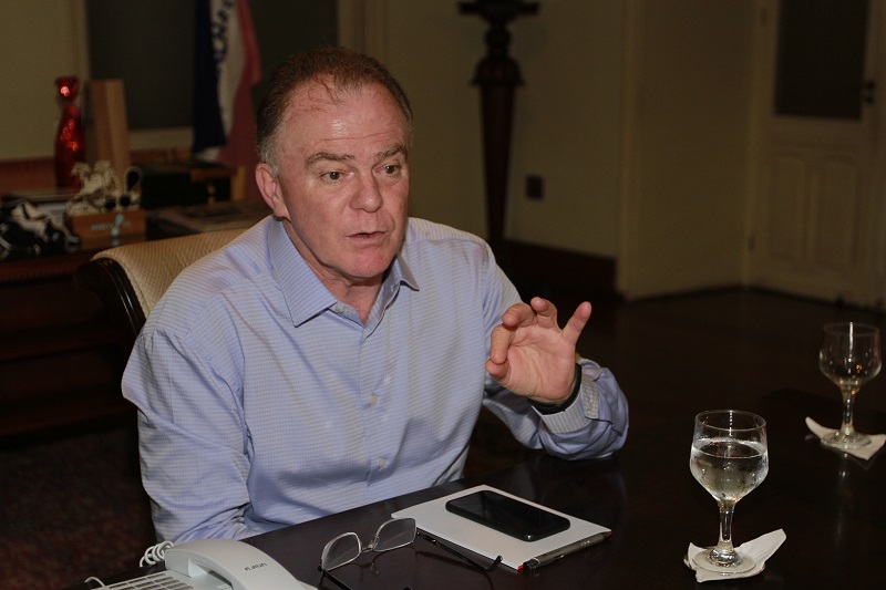 Questionado sobre quem vai apoiar em Vitória, Casagrande ressaltou que irá conversar com todos os candidatos (Foto: Antonio Moreira/ AT/ 18/12/2019)