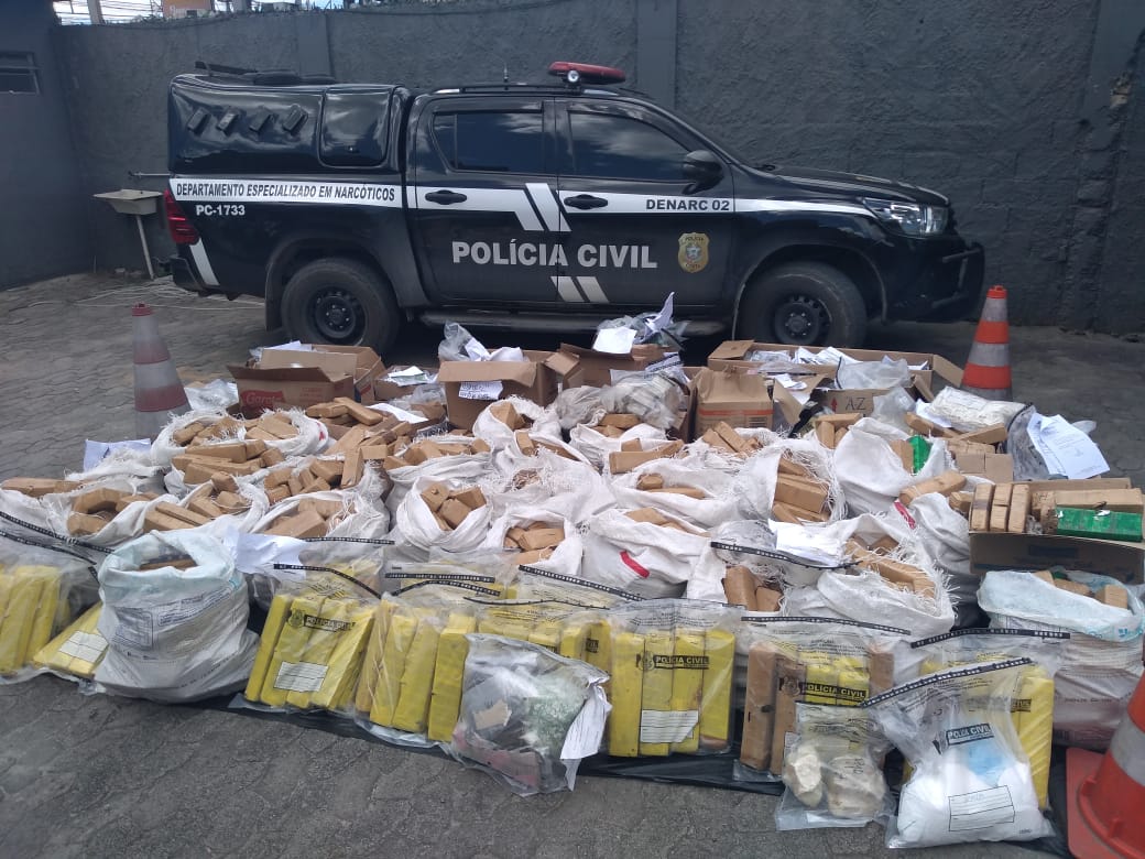 Uma tonelada de droga foi apreendida no segundo semestre de 2019 (Foto: Fábio Nunes/ AT/ 17/12/19)