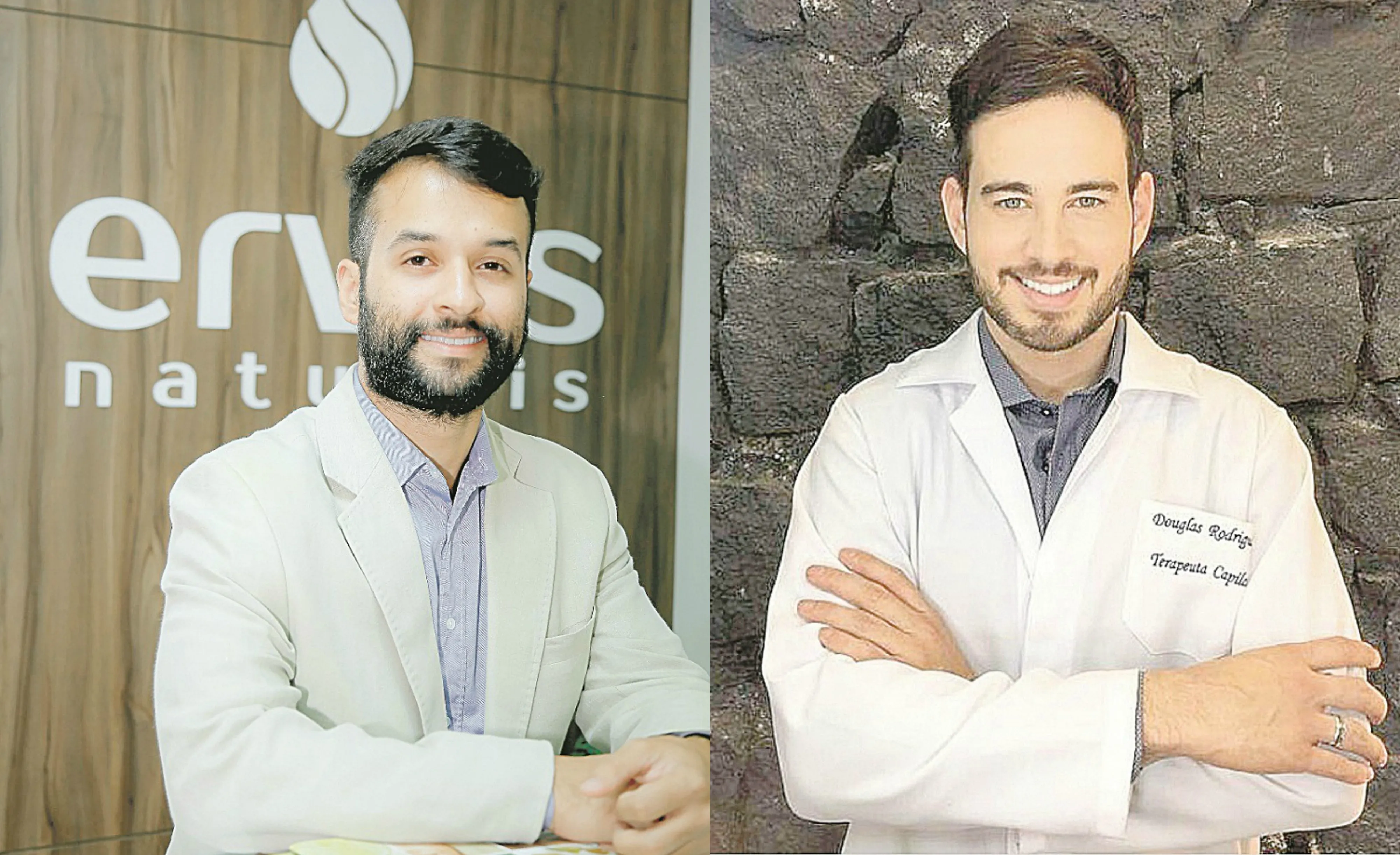 Kaio Bauer, farmacêutico e Douglas Rodrigues, médico 