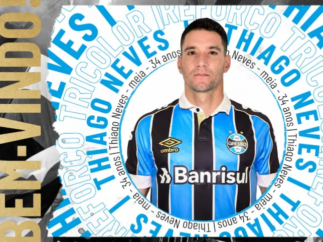 Imagem ilustrativa da imagem Grêmio oficializa a contratação de Thiago Neves