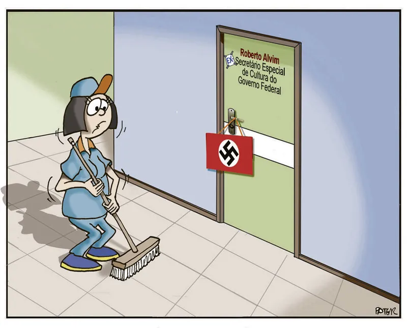 Imagem ilustrativa da imagem Ex-Secretário de Cultura é destaque na charge de Pater