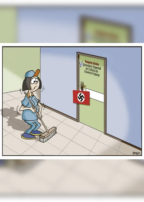 Imagem ilustrativa da imagem Ex-Secretário de Cultura é destaque na charge de Pater